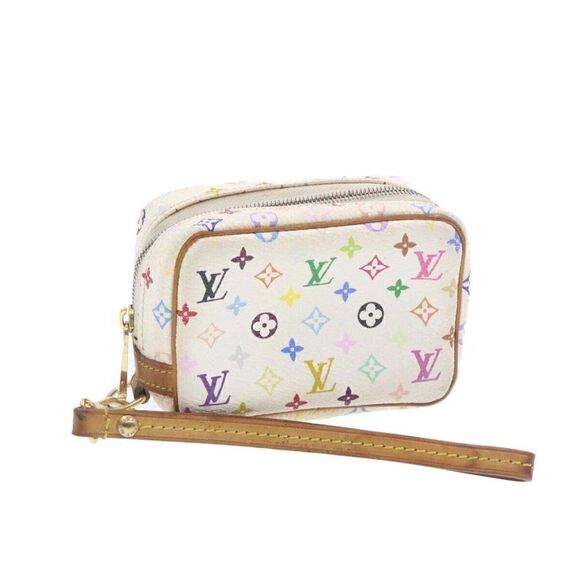 LOUIS VUITTON Monogram Multicolor Trousse Wapity Pouch White - Picture 1 of 15